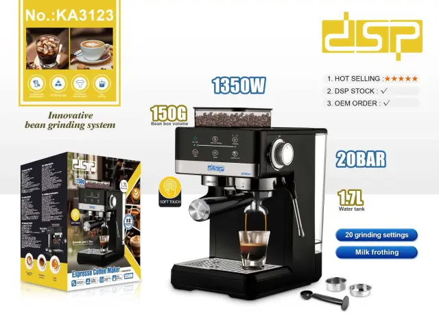 Μηχανή Espresso με μύλο - KA3123 - DSP - 617826 2