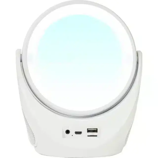 LTC Audio MIRROR-PHONE - Illuminated Mirror Bluetooth Speaker with Smartphone Holder (MIRROR-PHONE-10-5582) 2