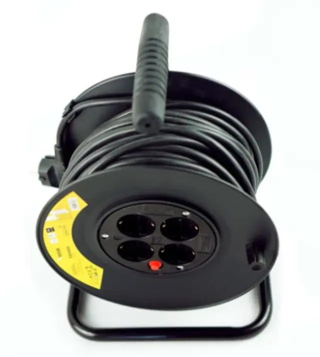 Technik Professional Στροφείο 4 Θέσεων 25m 1,5mm2 Μαύρο 41.003.0001 3