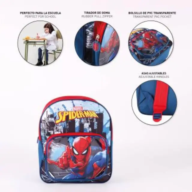 Spiderman Παιδικό Σακίδιο Πλάτης με 2 Θήκες 30×25×12 cm 3