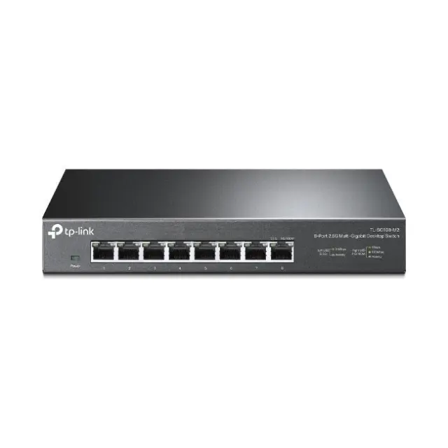 Tp-Link Unmanaged Switch SG108M2 8-Port v2 Gigabit Black (TL-SG108-M2)