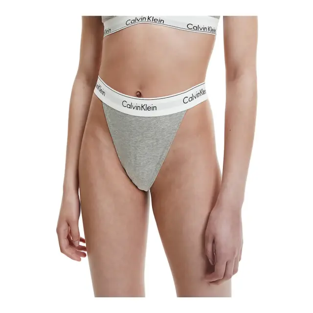 Calvin Klein Γυναικείο String Modern Cotton Thong, Χρώμα Grey Heather