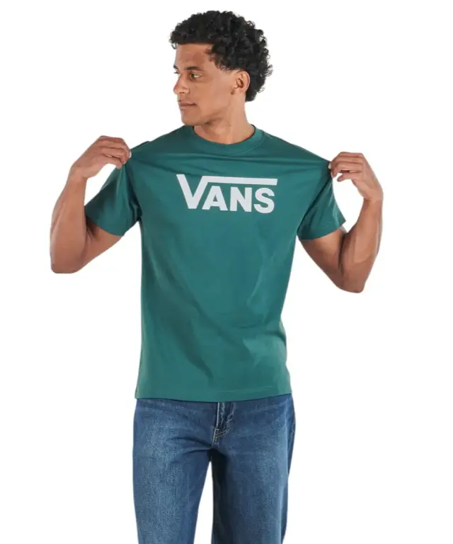 Vans - Ανδρικό T-shirt Κοντομάνικο Classic Logo Royal Cobalt VN000RA1-FRJ Πράσινο - XL 3