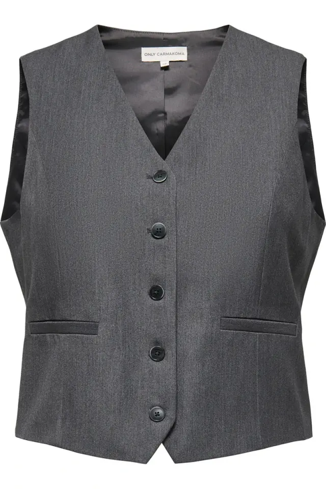 ONLY CARMAKOMA CARIRIS-HATTIE Γιλέκο Tailored Γκρι - 42 2
