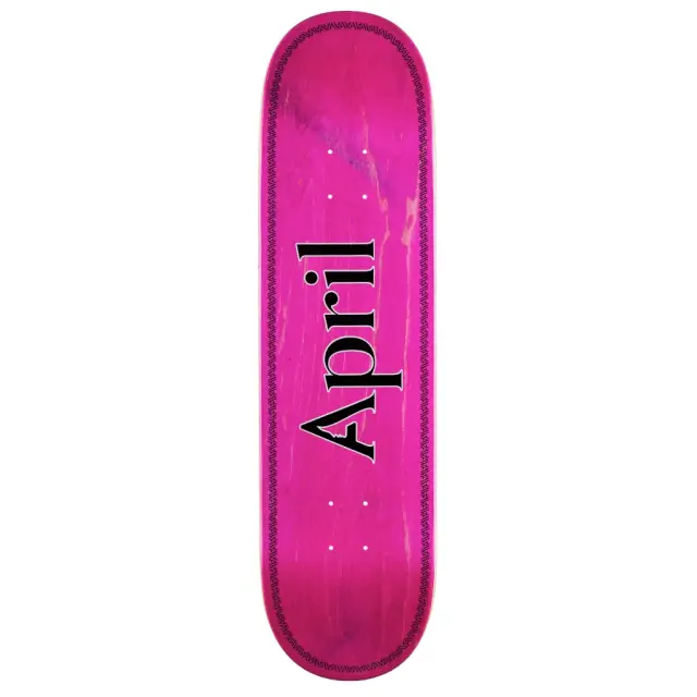 APRIL DECK LOGO BLACK PINK HELIX 8.38"