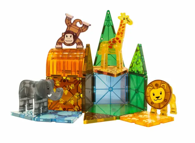 Magna-Tiles Μαγνητικό Παιχνίδι Μαγνητικά Πλακίδια Safari Animals 25 Κομμάτια για 3+ ετών 20925 3