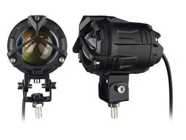Προβολέας Μοτοσυκλέτας LED Projector 27W Αλουμινίου – 10-80V Dual Color (Λευκό & Κίτρινο Φωτισμό) W15826-11-2