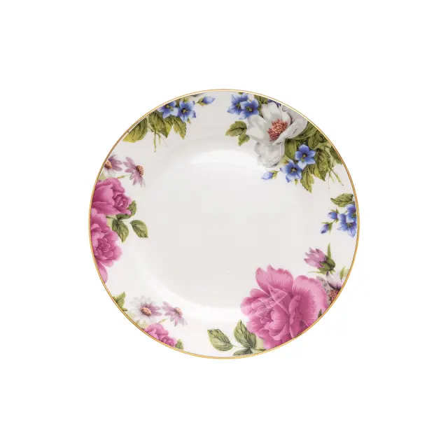 Beauty Home Πιάτο πορσελάνης με λουλούδια Eternal Art 7724-Φ20 2
