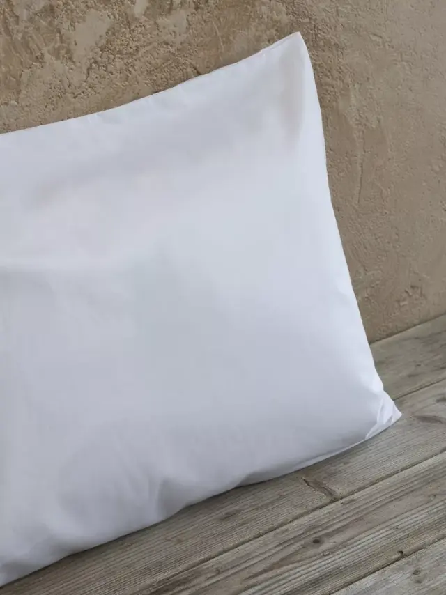 Μαξιλαροθήκη Cotton Satin, 300 T.C. Λευκό Μαξιλαροθήκη 52x75 με oxford 4 πλευρών