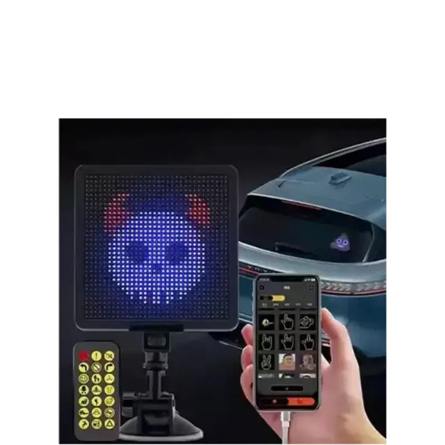 Led Οθόνη Αυτοκινήτου Βεντούζα Στήριξης Smart Screen 3