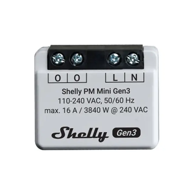 Shelly Έξυπνος Μετρητής Κατανάλωσης Ενέργειας PM Mini Gen3 (Shelly_PM_Mini_G3)
