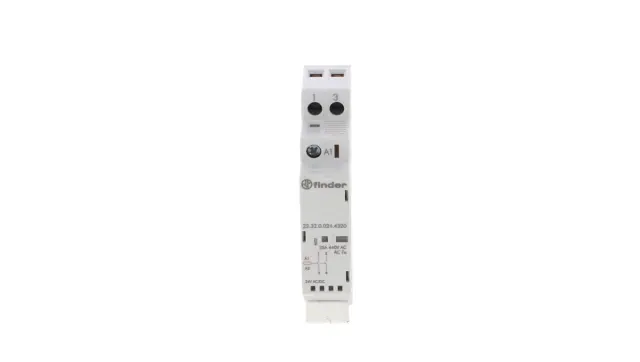 Mod.contactor 17,5mm.2NO 25A/24VUC, AgSnO2/Mech.ind.LED (22.32.0.024.4320)