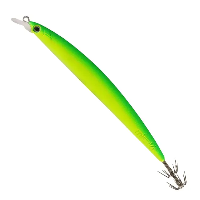 Καλαμαριέρα Misaki Squid Minnow – Τεχνητό Trolling για Καλαμάρια 125mm MISM12/LC Lime Chartreuse - UV Glow