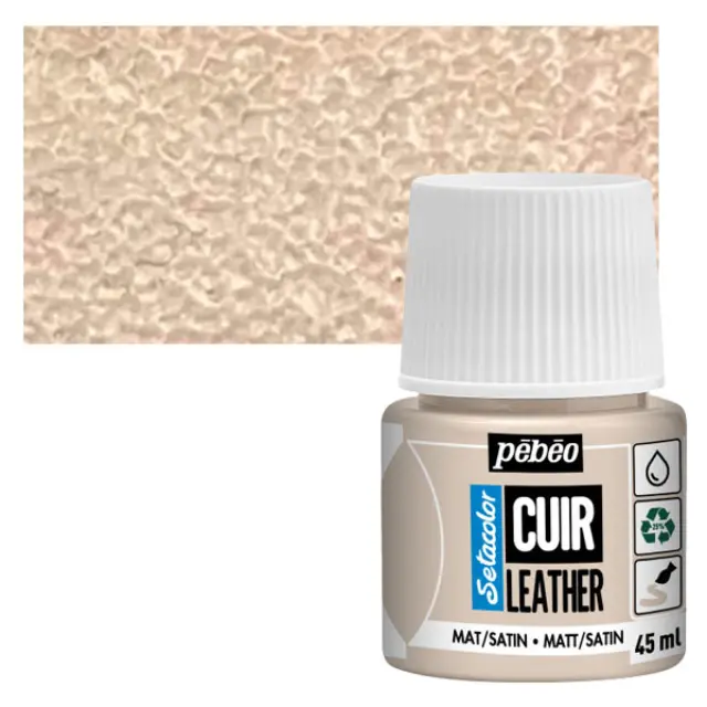 Pebeo Χρώμα Δέρματος Setacolor Leather - 19 Pink Beige - 45ml