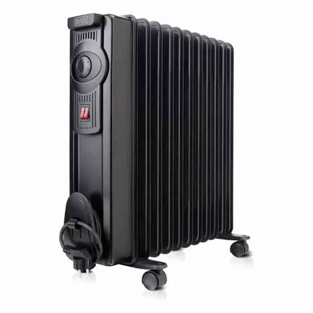 Black + Decker Oil Heater Radiator BXRA2000E 2000W Black