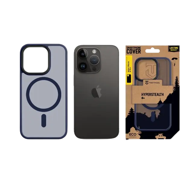 Tactical MagForce Hyperstealth Cover for Apple iPhone 14 Pro Deep Blue 3