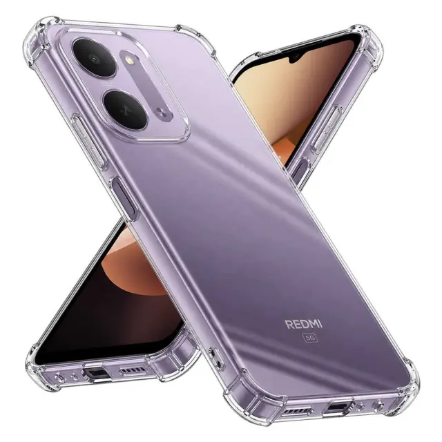 Techsuit - Shockproof Clear Silicone - Xiaomi Redmi 17C 5G - Clear