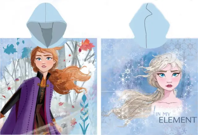 Παιδικό Πόντσο Θαλάσσης Disney Frozen Element 55x110 cm (Fast Dry) Μπλε