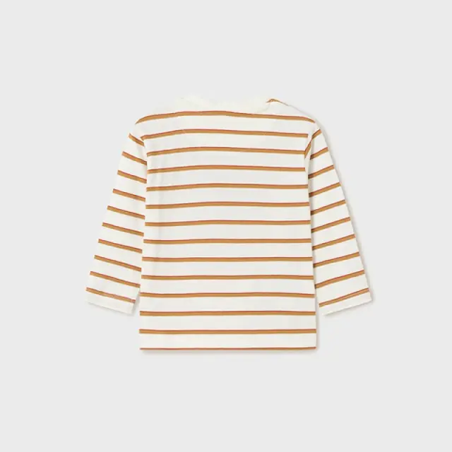 Baby 6 μηνών έως 4 ετών Μπλούζα ρίγες Better Cotton μπεζ - 12M 3