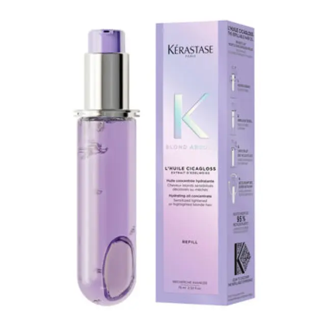Kérastase Blond Absolu L Ηuile Cicagloss Refill Ξηρό Λάδι Μαλλιών για την Διατήρηση Χρώματος κατά της Ψαλίδας 75ml 2