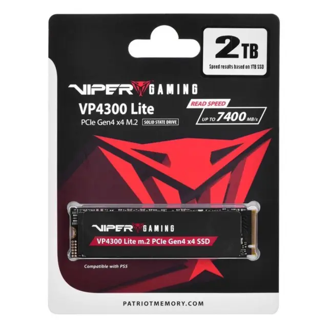 Patriot SSD VP4300 Lite 2TB M.2 PCIe 4.0 x4 NVME (VP4300L2TBM28H) (PATRVP4300L2TBM28H)