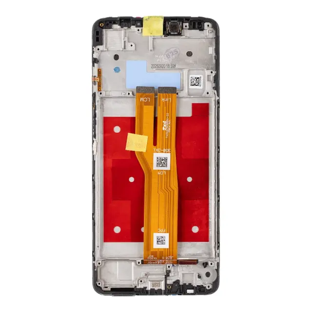 LCD display + Touch Unit + Front Cover Samsung A075 Galaxy A07 Black (Service Pack) 2