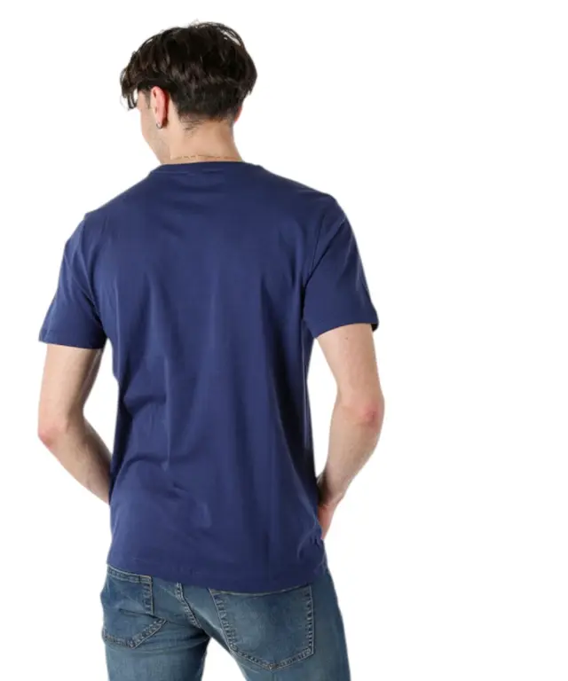 Baci & Abbracci - Ανδρικό T-shirt Crew Neck with Logo BAM3381-INDACO Μπλε - 2XL 2