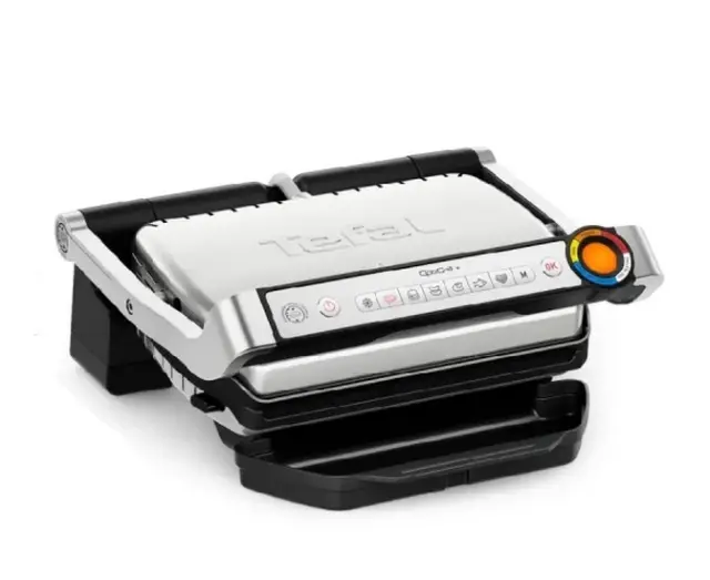 Tefal Optigrill Upgrade + Tong Sus GC718D10 Τοστιέρα Γκριλιέρα 2000W Inox