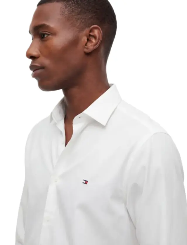TommyHilfiger ανδρικό μονόχρωμο πουκάμισο slim NON IRON MW0MW43122-3 2