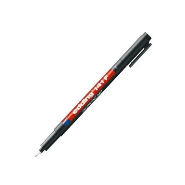 Edding 141F Μαρκαδόρος Ανεξίτηλος Διαφανειών Μαύρο 0,6mm
