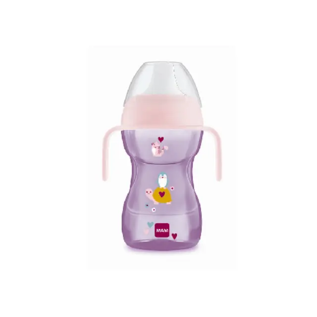 Mam Fun to Drink Cup Better Together Ποτηράκι με Σκληρό Στόμιο και Λαβές Χρώμα Ροζ 8m+ 461G, 270ml.