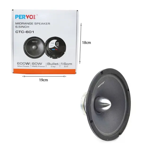 Pervoi ηχείο αυτοκινήτου 600W 6.5inch CTC-601 - Pervoi midrange speaker 51011 3