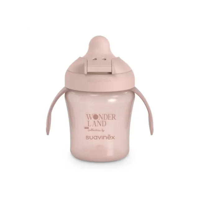 Ποτήρι Suavinex Εκπαιδευτικό με λαβές 200ml +6μ Wonderland Pink BR90186 3