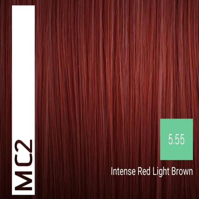 Sensus MC2 Permanent Hair Color 5.55 Intense Red Light Brown 100ml - (μόνιμη βαφή χωρίς αμμωνία έντονο κόκκινο καστανό ανοιχτό) 2