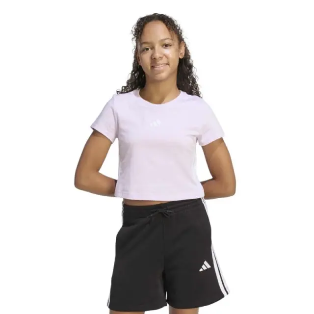 ADIDAS T-SHIRT ΚΟΡΙΤΣΙ JG 3S BABY ΛΙΛΑ JZ1213 - 14-15 χρονών
