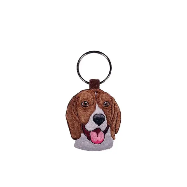 ActionLab Κεντητό Μπρελόκ Beagle Μονόχρωμο 2