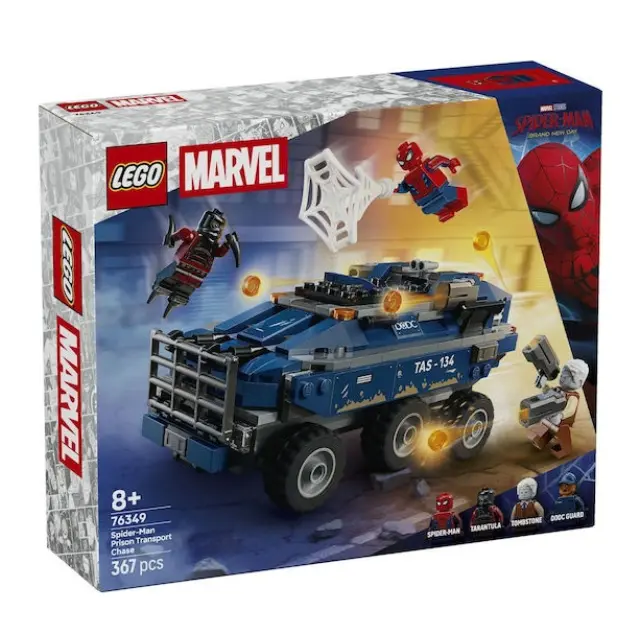 LEGO Marvel Super Heroes 76349 - Poscig Spider-Mana z więźniarką
