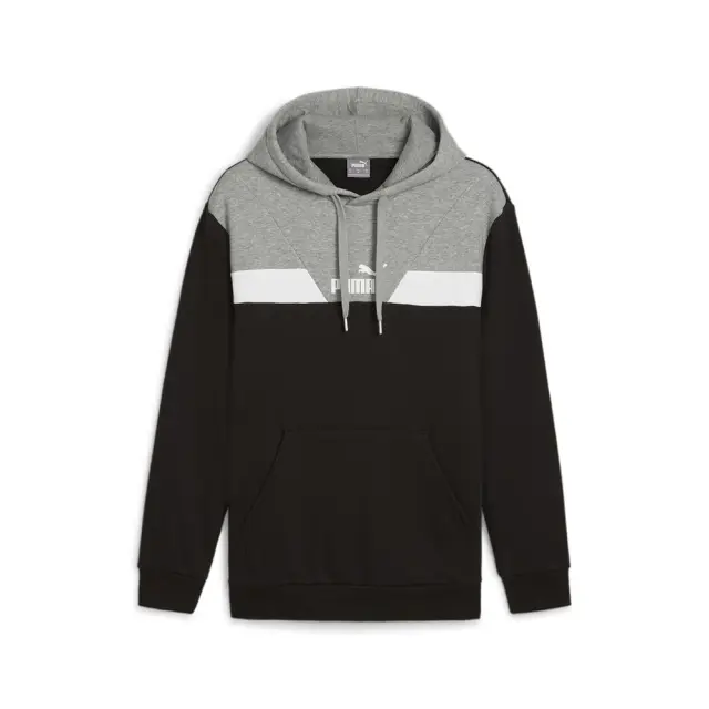 Puma Power Colorblock Fleece Hoodie (681731-01) - Μαύρο