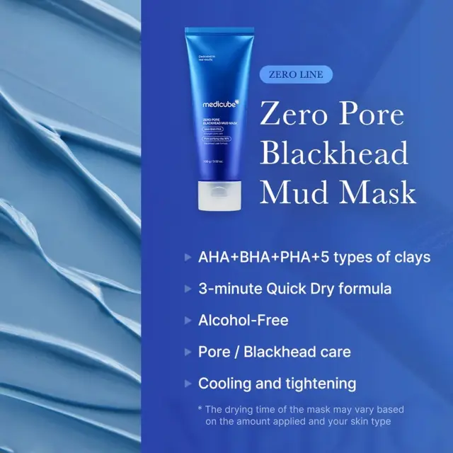Medicube Zero Pore Blackhead Mud Mask- Μάσκα καθαρισμού και σύσφιξης πόρων 2