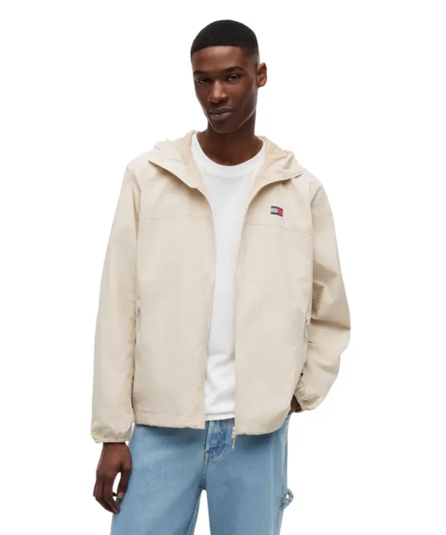 Tommy Hilfiger - Ανδρικό Αντιανεμικό Μεταβατικό Μπουφάν Chicago Packable Ripstop Relaxed Fit DM0DM23223-ACI Μπεζ 2