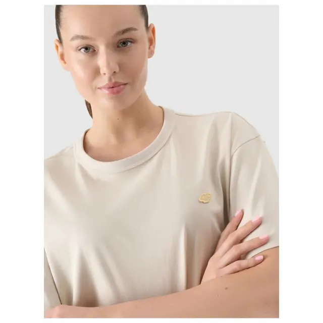 4F T-shirt Cream 4FWSS25TTSHU1972-12 - XL 2