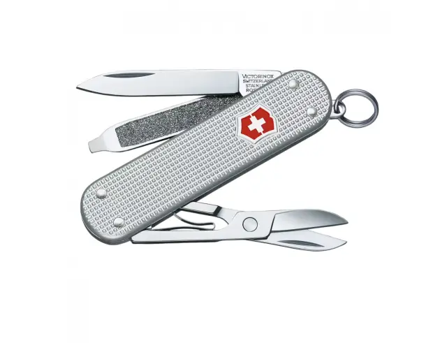 Ελβετικός Σουγιάς Victorinox Classic SD Alox με 5 λειτουργίες και μήκος 5.8cm - Silver0.6221.26