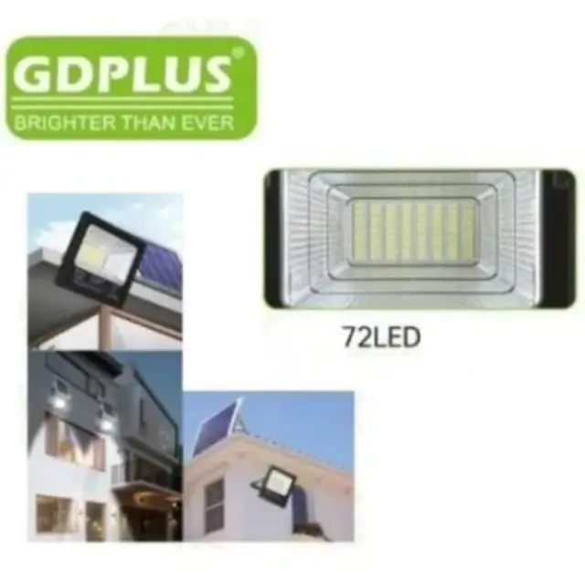GDPLUS Στεγανός Ηλιακός Προβολέας LED 25W με Αισθητήρα Κίνησης και Τηλεχειριστήριο IP67 GD-8825L 3