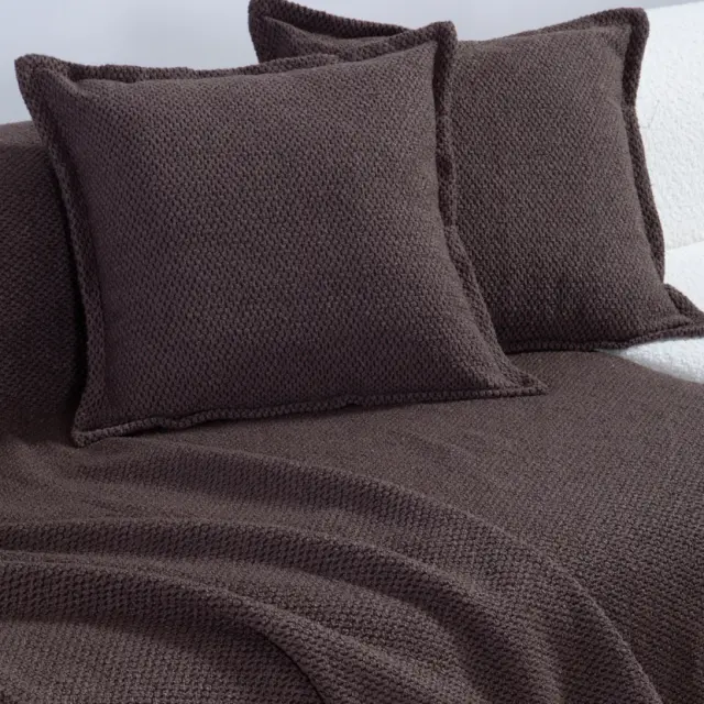 Μαξιλάρι Διακοσμητικό Brooklyn 26 50x50 Nef Nef Homeware, ΕΞΩΤ:55% ΠΟΛ-23% ΑΚΡ-22% ΒΑΜB ΕΣΩΤ:100%ΠΟΛ - BROWN (041400) 2