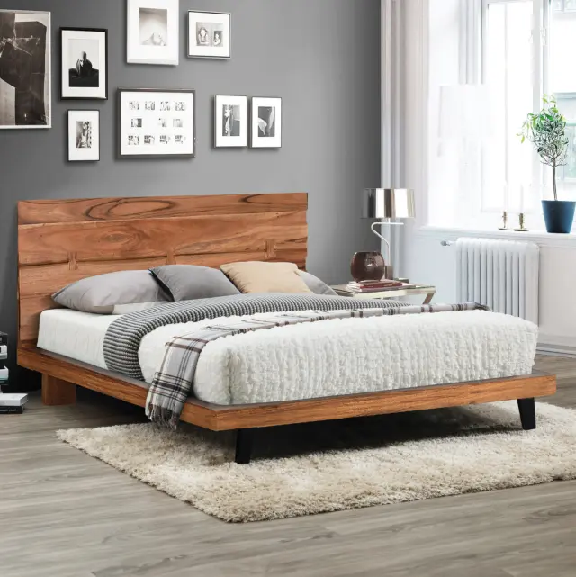 Κρεβάτι Fansi από μασίφ ξύλο ακακίας 160x200 2