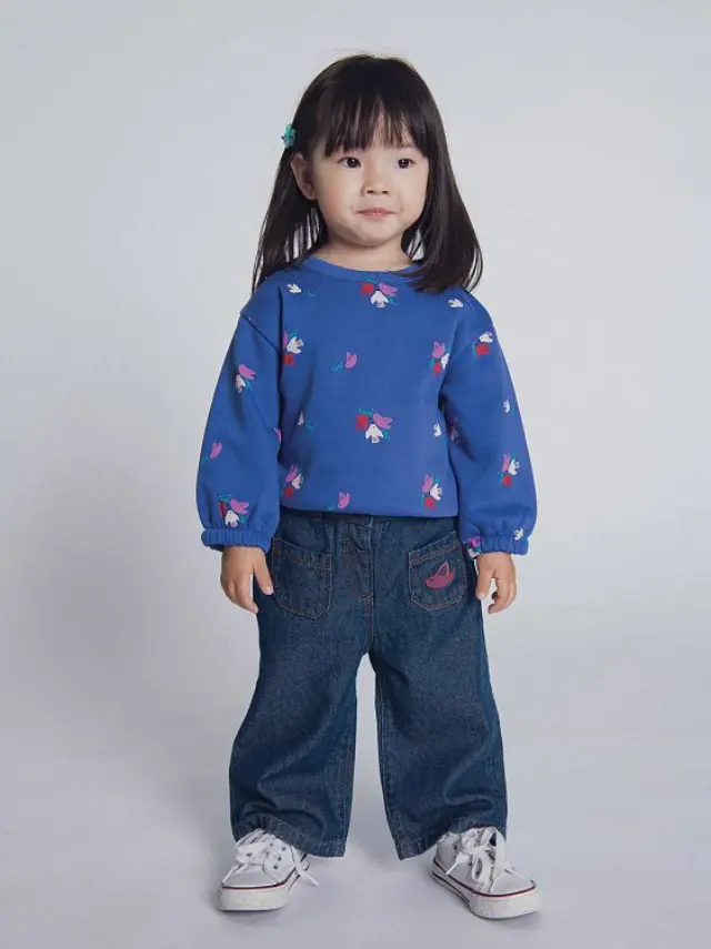Βρεφικό Παντελόνι Τζιν για Κορίτσια Birdie Denim ΜΠΛΕ 2