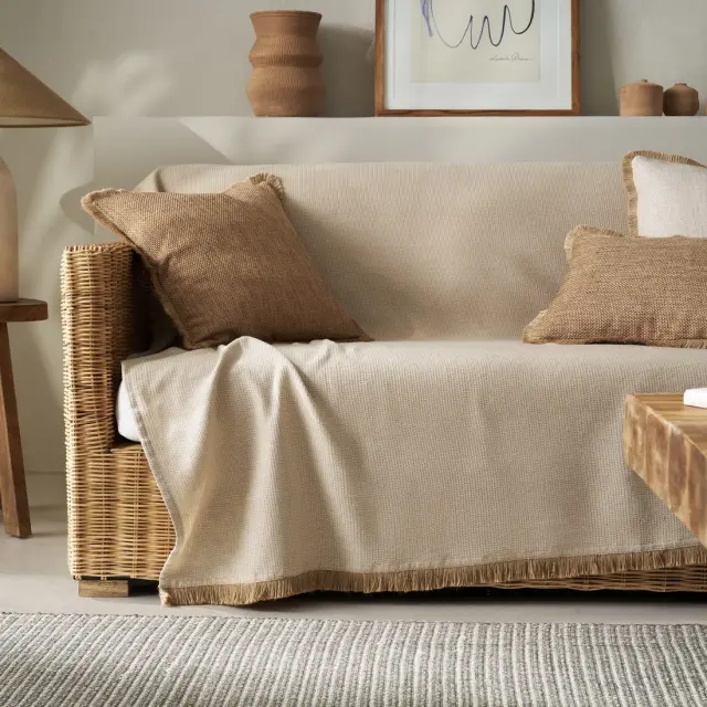Ριχτάρι Διθέσιου Gofis Home Odessa Hemp Beige 20-07-533-2/06 180x250