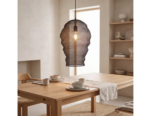 Φωτιστικό Οροφής Miko PTMD Luxury Living Μονόφωτο, με λαμπτήρα E27 και διαστάσεις 33x33x50cm - Black 123086