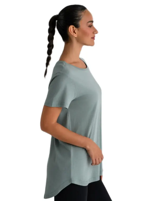 Bodytalk γυναικείο t-shirt με ασύμμετρο τελείωμα 1262-902528-2 2