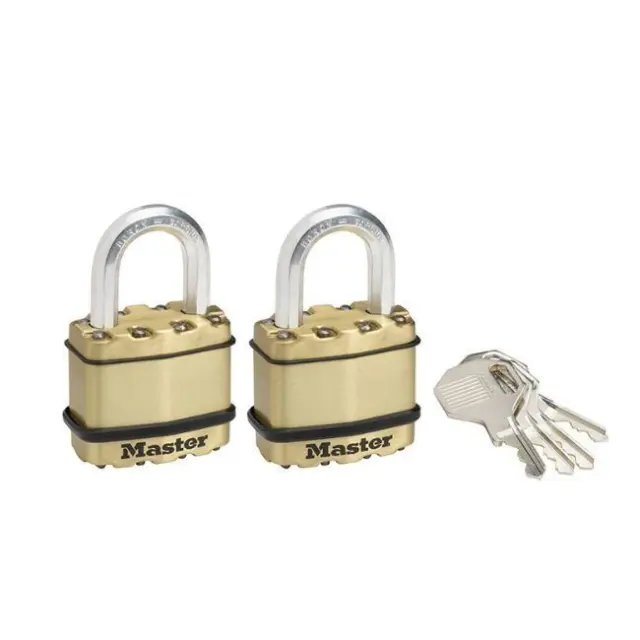 Master Lock M1BEURT - Σετ 2 λουκέτων EXCELL υψίστης ασφαλείας 45mm με μπρούτζινο φινίρισμα